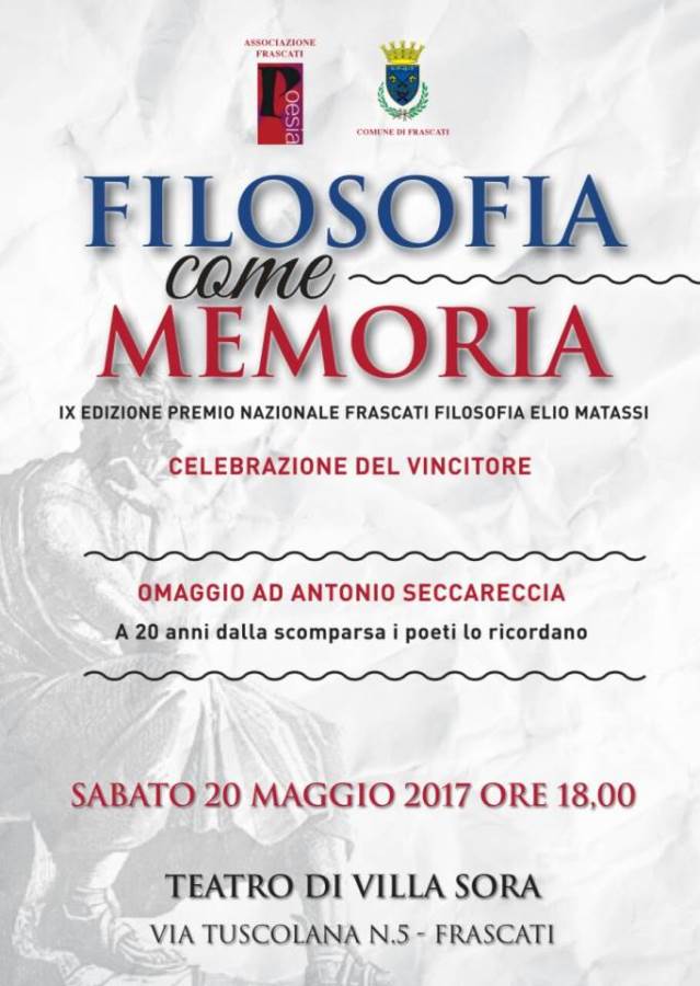 premio frascati filosofia elio matassi gabriele giacomini  psicodemocrazia givanni boniolo